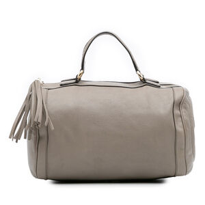 Pre-Loved Gucci Medium Pebbled Calfskin Soho Boston Bag